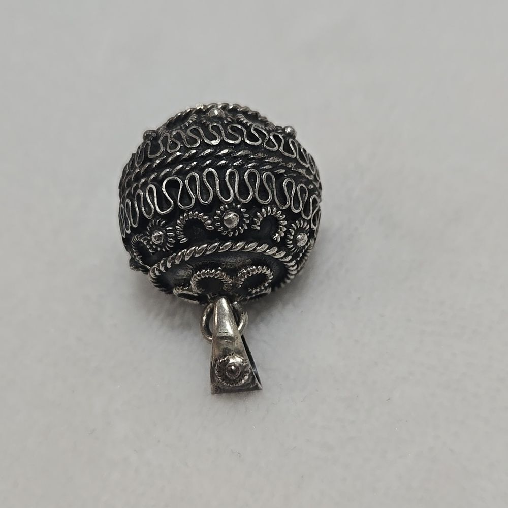 Large Sterling Silver Harmony Chime Ball Pendant